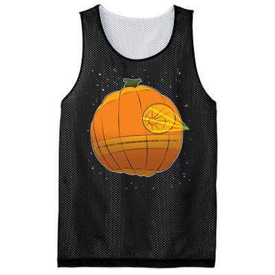 Death Star Pumpkin Halloween Mesh Reversible Basketball Jersey Tank