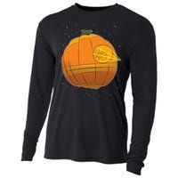 Death Star Pumpkin Halloween Cooling Performance Long Sleeve Crew