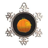 Death Star Pumpkin Halloween Metallic Star Ornament