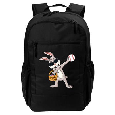 Dabbing Easter Bunny Gift Eggs Basket Baseball Gift Backpack