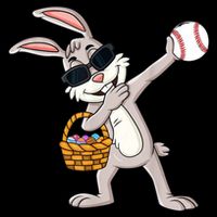 Dabbing Easter Bunny Gift Eggs Basket Baseball Gift Flat Bill Trucker Hat