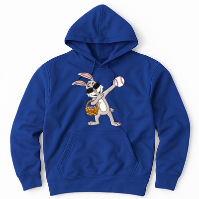 Dabbing Easter Bunny Gift Eggs Basket Baseball Gift Hoodie