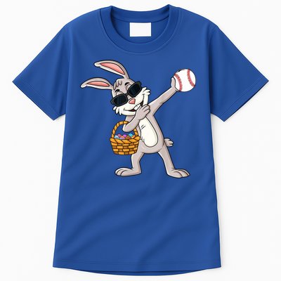 Dabbing Easter Bunny Gift Eggs Basket Baseball Gift Tall T-Shirt