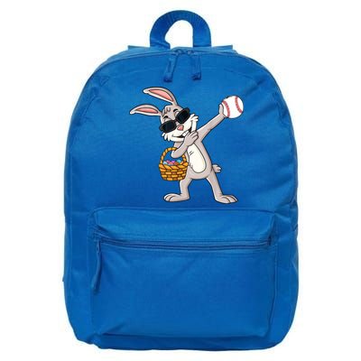 Dabbing Easter Bunny Gift Eggs Basket Baseball Gift 16 in Basic Backpack