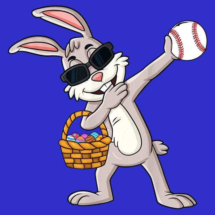 Dabbing Easter Bunny Gift Eggs Basket Baseball Gift 16 in Basic Backpack