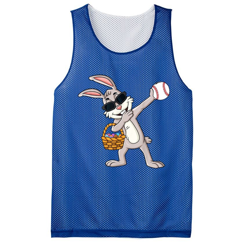 Dabbing Easter Bunny Gift Eggs Basket Baseball Gift Mesh Reversible Basketball Jersey Tank