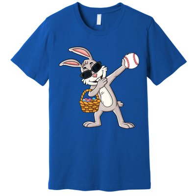 Dabbing Easter Bunny Gift Eggs Basket Baseball Gift Premium T-Shirt