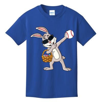 Dabbing Easter Bunny Gift Eggs Basket Baseball Gift Kids T-Shirt