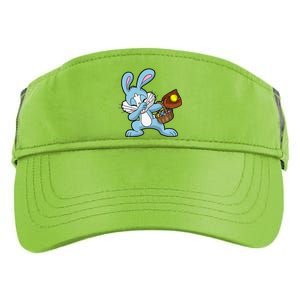 Dabbing Easter Bunny Softball Dab Dance Adult Drive Performance Visor