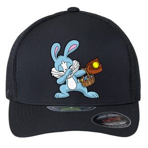 Dabbing Easter Bunny Softball Dab Dance Flexfit Unipanel Trucker Cap