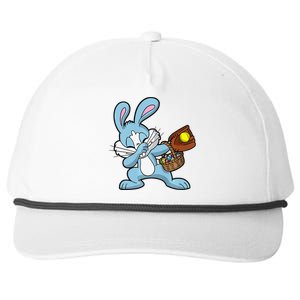 Dabbing Easter Bunny Softball Dab Dance Snapback Five-Panel Rope Hat