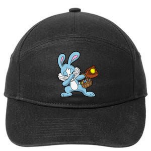 Dabbing Easter Bunny Softball Dab Dance 7-Panel Snapback Hat