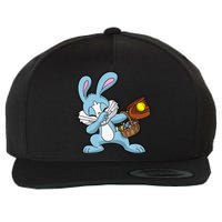 Dabbing Easter Bunny Softball Dab Dance Wool Snapback Cap