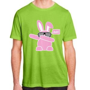 Dabbing Easter Bunny With Sunglasses Dab For Spring Adult ChromaSoft Performance T-Shirt