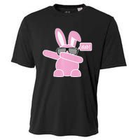 Dabbing Easter Bunny With Sunglasses Dab For Spring Cooling Performance Crew T-Shirt