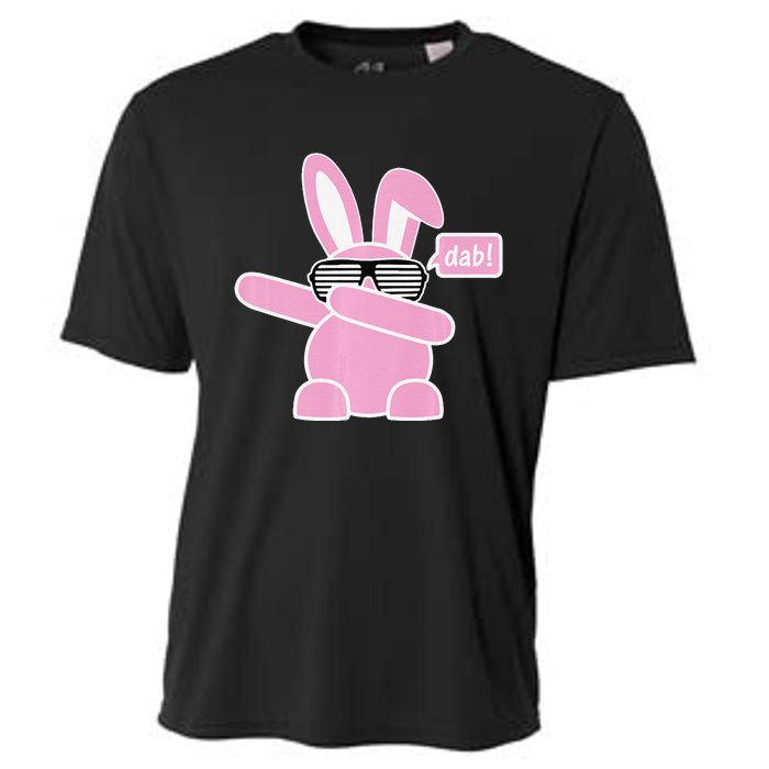 Dabbing Easter Bunny With Sunglasses Dab For Spring Cooling Performance Crew T-Shirt