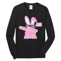 Dabbing Easter Bunny With Sunglasses Dab For Spring Tall Long Sleeve T-Shirt