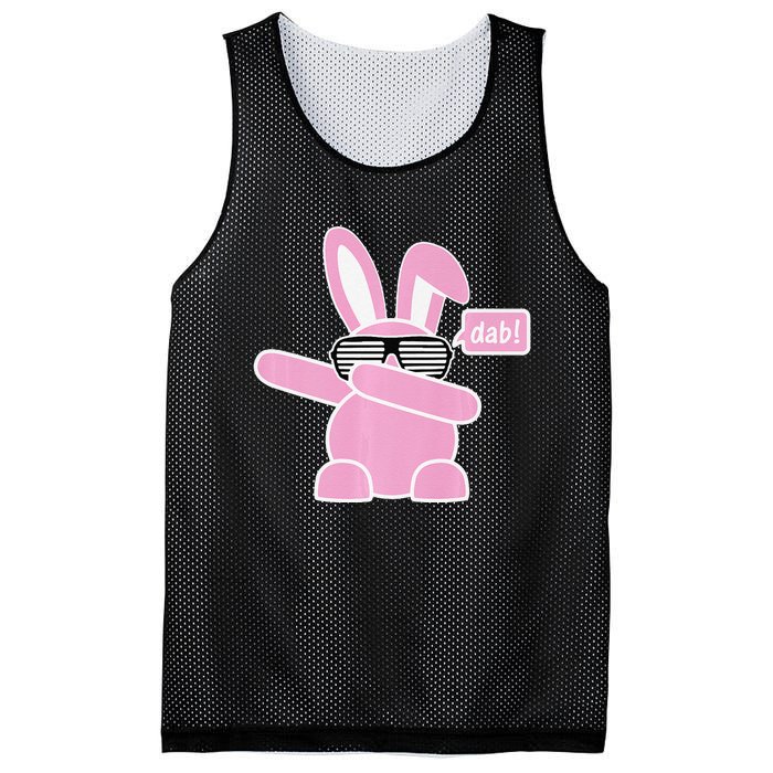 Dabbing Easter Bunny With Sunglasses Dab For Spring Mesh Reversible Basketball Jersey Tank