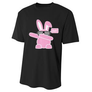 Dabbing Easter Bunny With Sunglasses Dab For Spring Performance Sprint T-Shirt