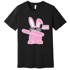 Dabbing Easter Bunny With Sunglasses Dab For Spring Premium T-Shirt