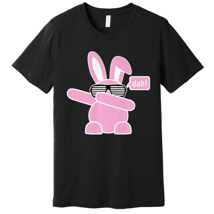 Dabbing Easter Bunny With Sunglasses Dab For Spring Premium T-Shirt