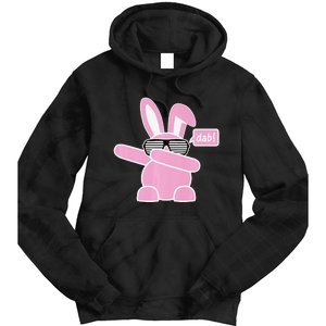 Dabbing Easter Bunny With Sunglasses Dab For Spring Tie Dye Hoodie