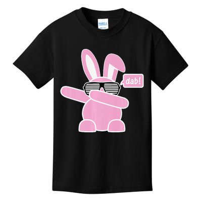 Dabbing Easter Bunny With Sunglasses Dab For Spring Kids T-Shirt