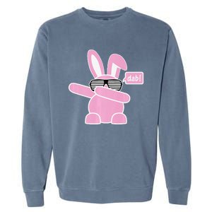 Dabbing Easter Bunny With Sunglasses Dab For Spring Garment-Dyed Sweatshirt