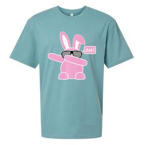 Dabbing Easter Bunny With Sunglasses Dab For Spring Sueded Cloud Jersey T-Shirt