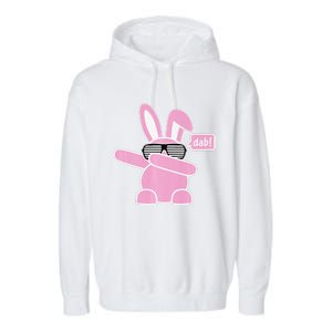 Dabbing Easter Bunny With Sunglasses Dab For Spring Garment-Dyed Fleece Hoodie