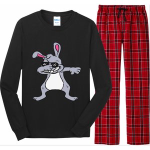 Dabbing Easter Bunny Hip Hop For Dab Dance Lovers Long Sleeve Pajama Set