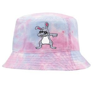 Dabbing Easter Bunny Hip Hop For Dab Dance Lovers Tie-Dyed Bucket Hat