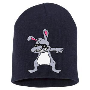 Dabbing Easter Bunny Hip Hop For Dab Dance Lovers Short Acrylic Beanie