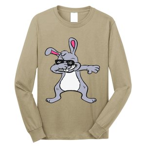 Dabbing Easter Bunny Hip Hop For Dab Dance Lovers Long Sleeve Shirt