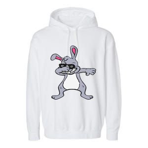 Dabbing Easter Bunny Hip Hop For Dab Dance Lovers Garment-Dyed Fleece Hoodie