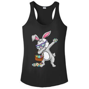 Dabbing Easter Bunny Rabbit Dab Dance Eggs Ladies PosiCharge Competitor Racerback Tank