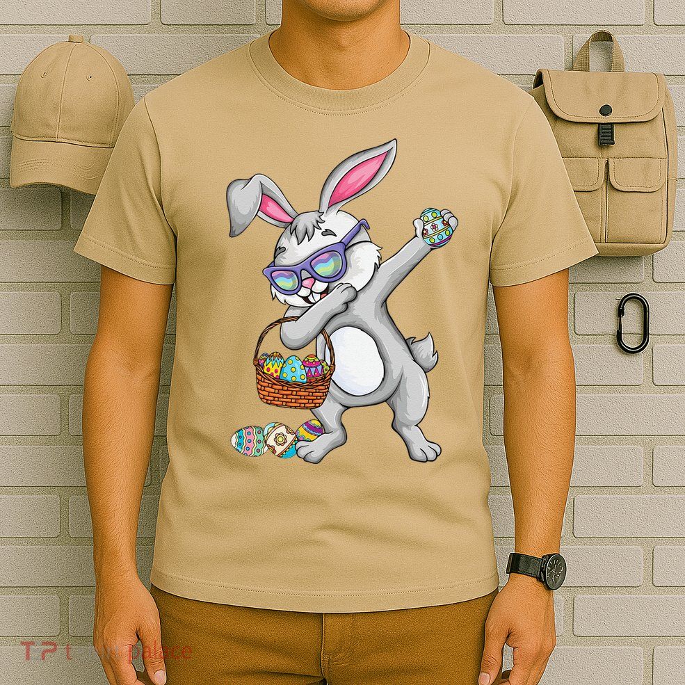 Dabbing Easter Bunny Rabbit Dab Dance Eggs T-Shirt