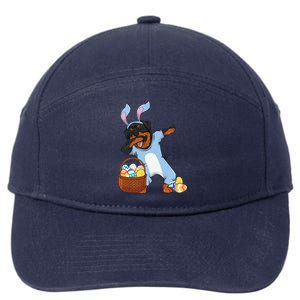 Dabbing Easter Bunny Rottweiler Dog 7-Panel Snapback Hat