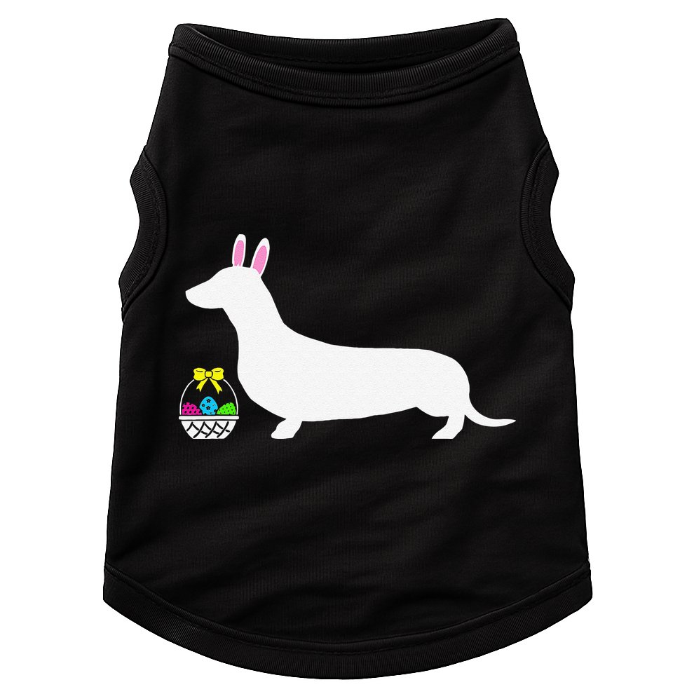 Dachshund Easter Bunny Dog Silhouette Doggie Tank