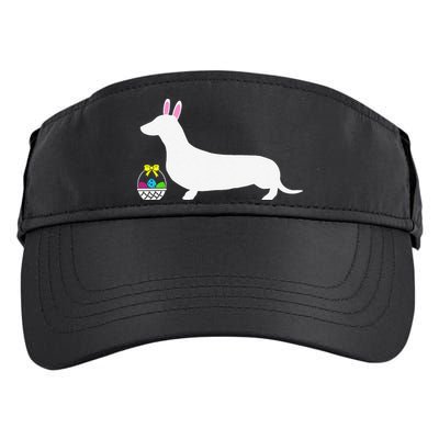 Dachshund Easter Bunny Dog Silhouette Adult Drive Performance Visor