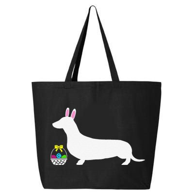 Dachshund Easter Bunny Dog Silhouette 25L Jumbo Tote