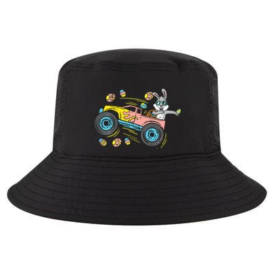 Dabbing Easter Bunny Happy Easter Monster Truck Lovers Cool Comfort Performance Bucket Hat