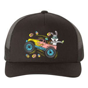 Dabbing Easter Bunny Happy Easter Monster Truck Lovers Yupoong Adult 5-Panel Trucker Hat