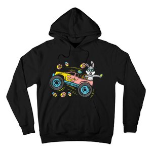 Dabbing Easter Bunny Happy Easter Monster Truck Lovers Hoodie