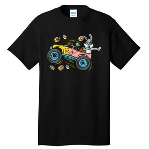 Dabbing Easter Bunny Happy Easter Monster Truck Lovers Tall T-Shirt