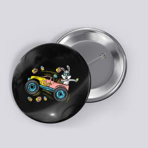 Dabbing Easter Bunny Happy Easter Monster Truck Lovers Button