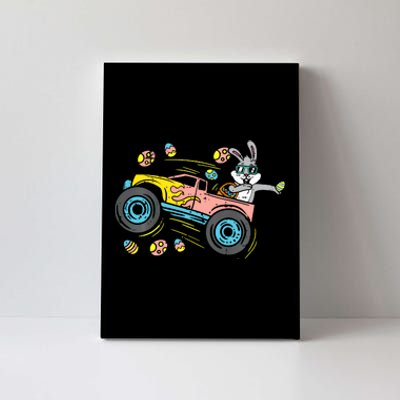 Dabbing Easter Bunny Happy Easter Monster Truck Lovers Canvas