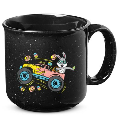 Dabbing Easter Bunny Happy Easter Monster Truck Lovers 15oz Campfire Ceramic Mug