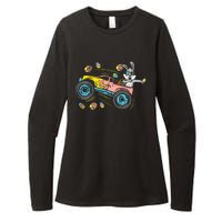 Dabbing Easter Bunny Happy Easter Monster Truck Lovers Womens CVC Long Sleeve Shirt