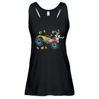 Dabbing Easter Bunny Happy Easter Monster Truck Lovers Ladies Essential Flowy Tank